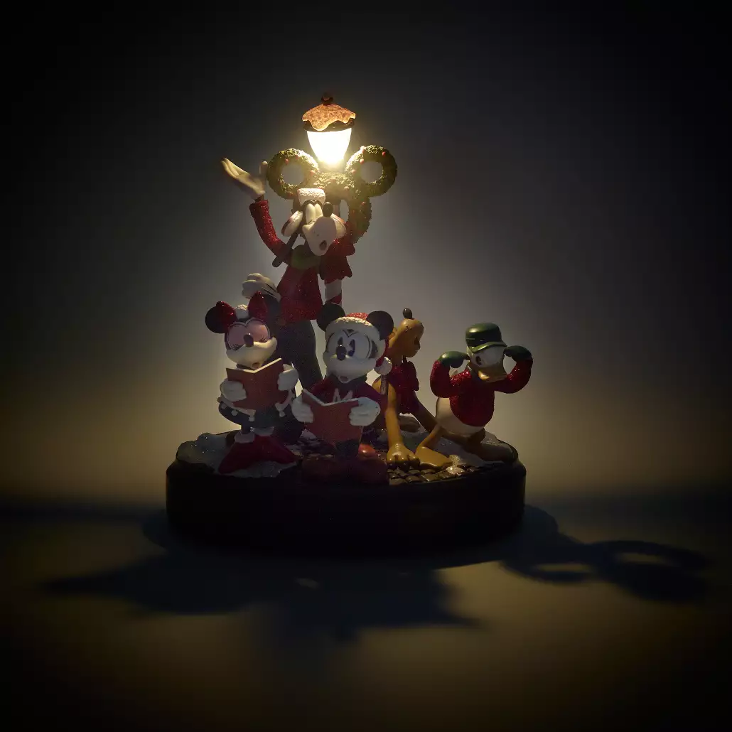 Disney Store - Vintage-Weihnachtsfigur mit Musik von Mickey und seinen Freunden