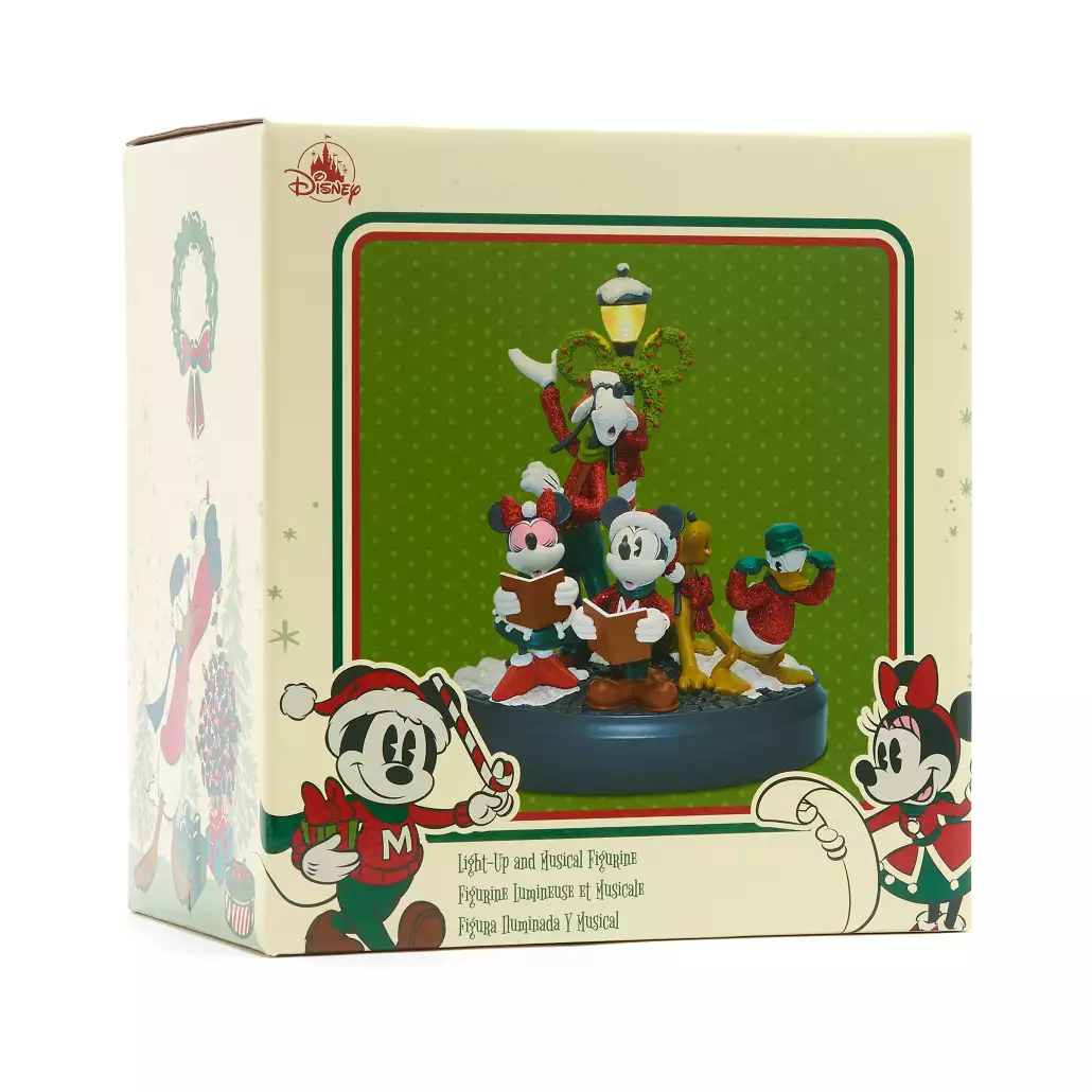 Disney Store - Vintage-Weihnachtsfigur mit Musik von Mickey und seinen Freunden